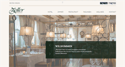 Desktop Screenshot of hotel-zeller.de