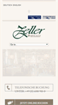 Mobile Screenshot of hotel-zeller.de